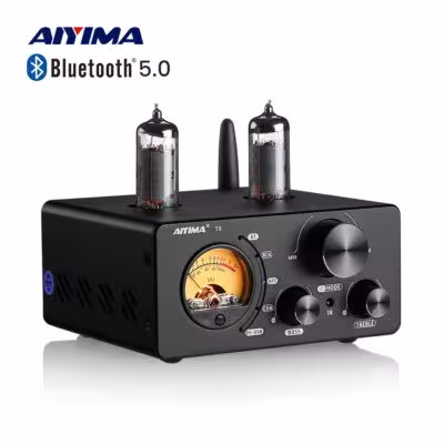 AIYIMA Audio T9 Bluetooth 5.0 vakuuminis vamzdžio stiprintuvas USB DAC 100W