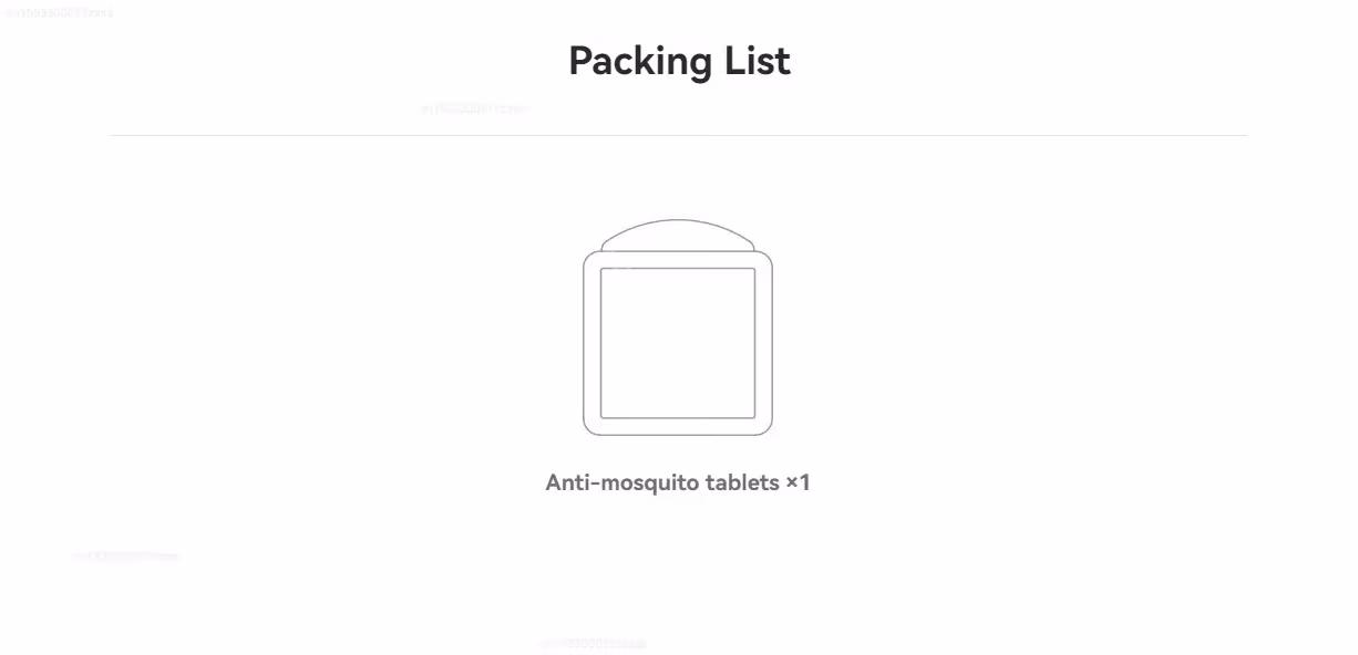 Mijia mosquito repellent tablet