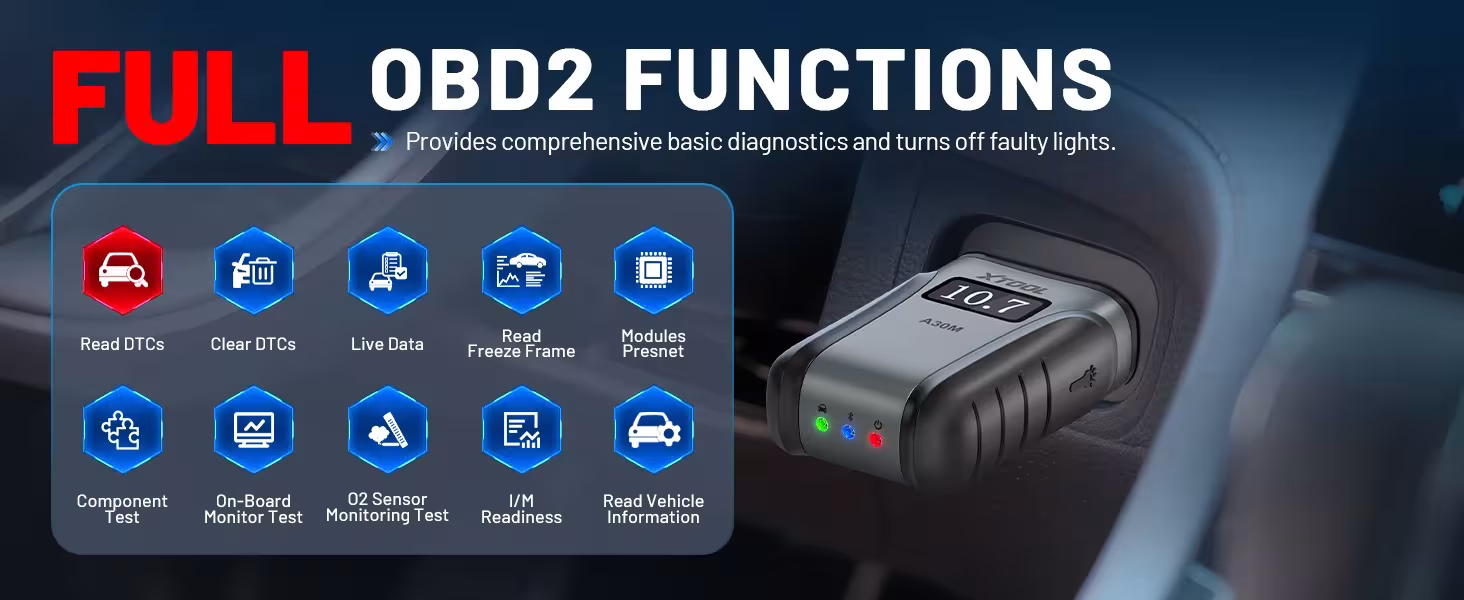 OBD2 diagnostikos skaitytuvas