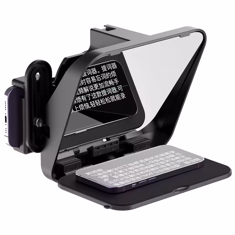 Ulanzi RT02 Teleprompter portátil mini para tablet y smartphone para grabación de vídeo