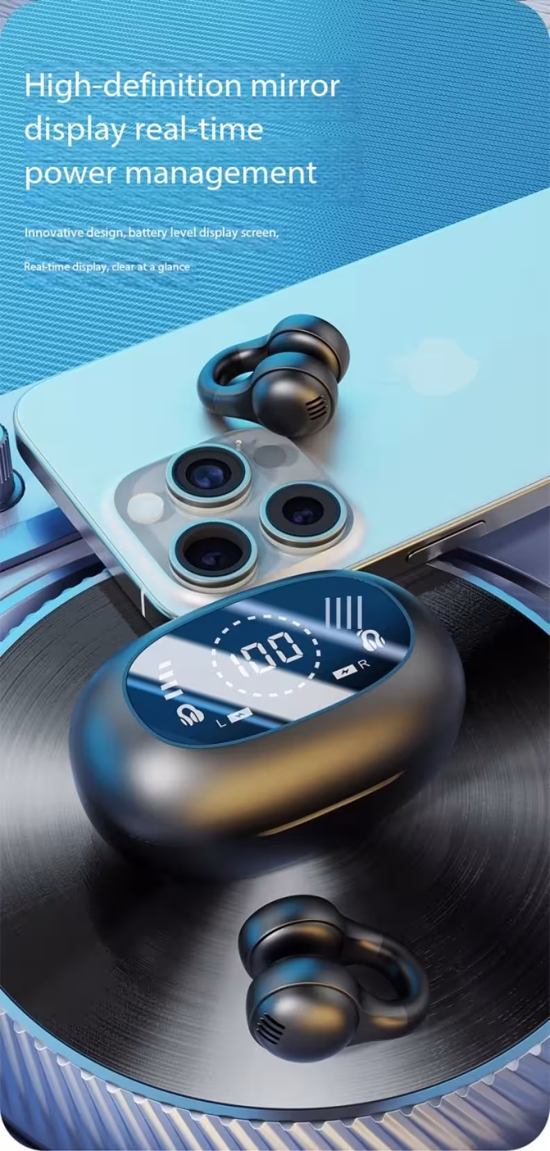 belaidžiai Bluetooth ausų klipai