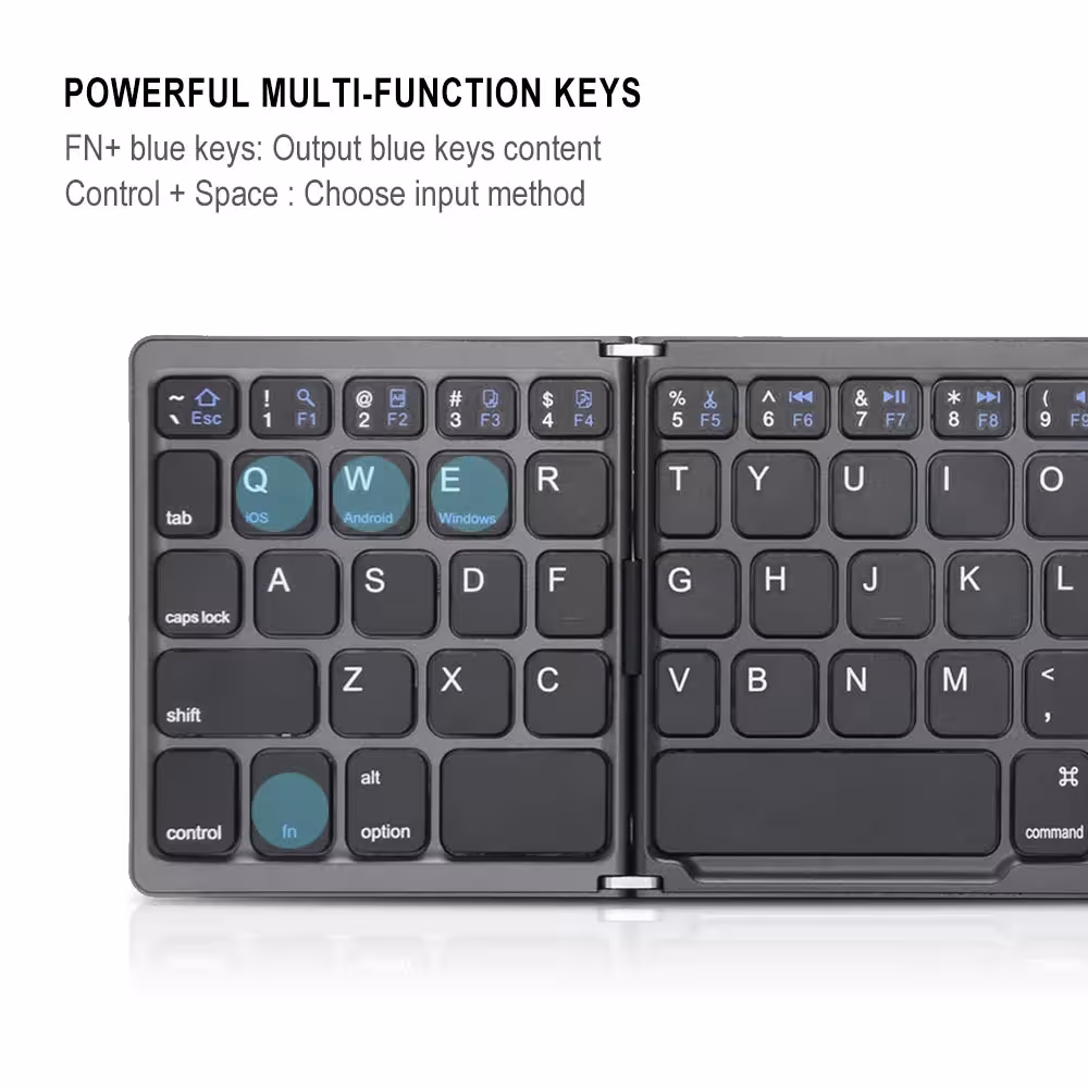 clavier Bluetooth pliable et portable
