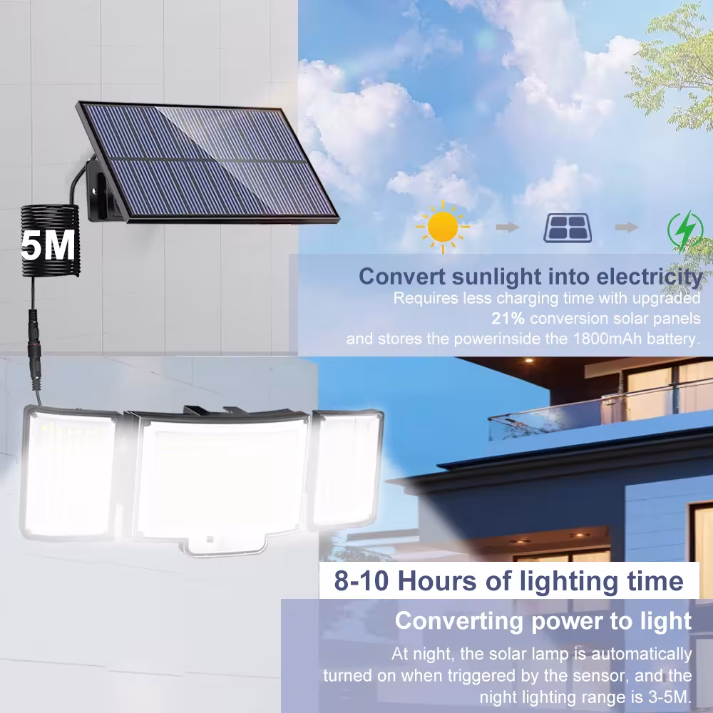 Solar powered outdoor light