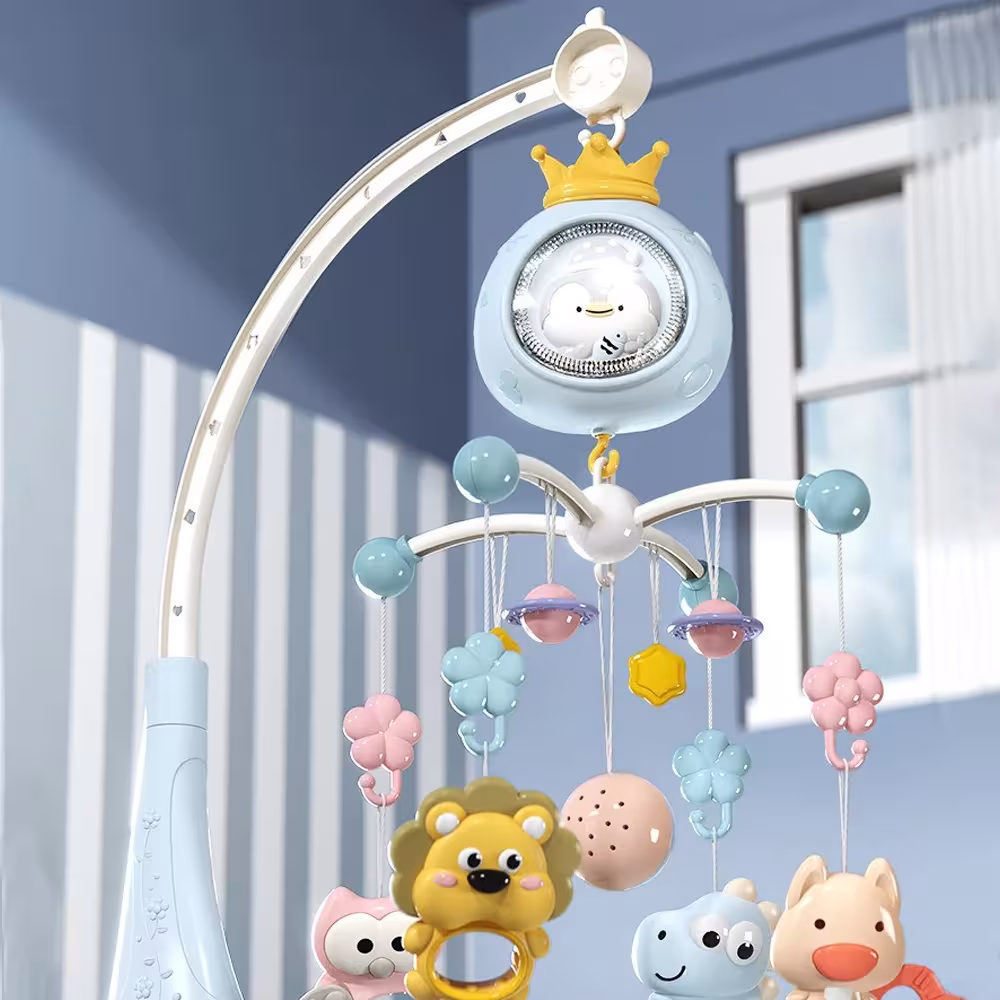 baby crib mobile with projector