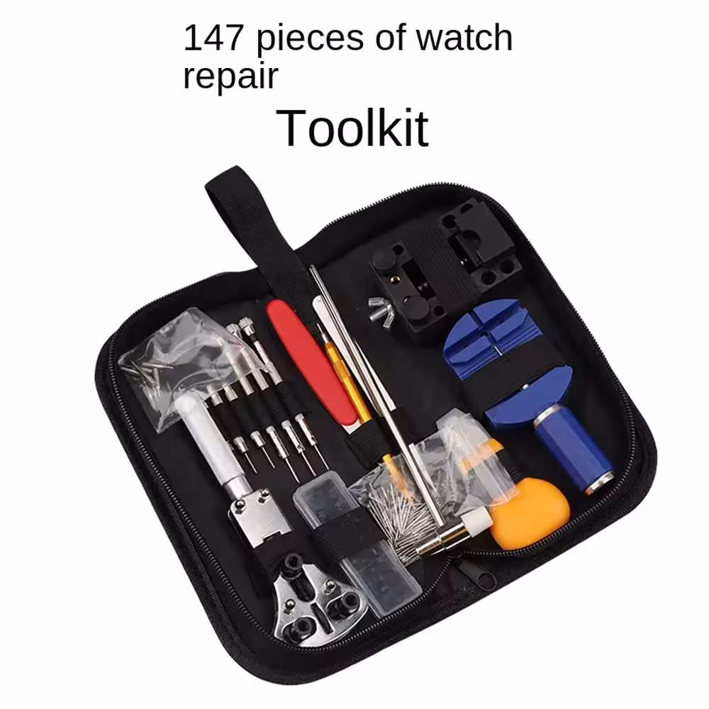 147-piece watch repair tool kit