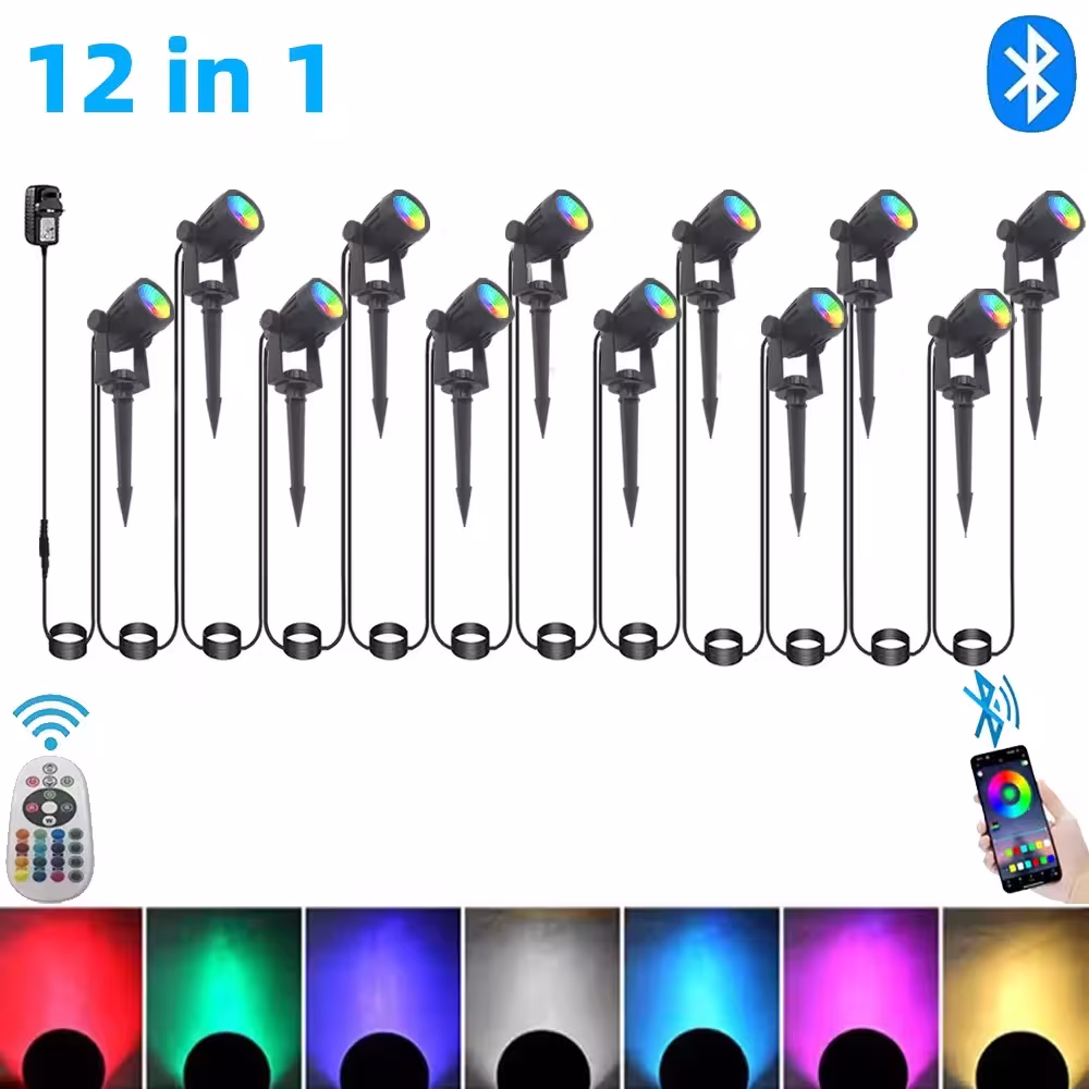Luminaire extérieur intelligent avec télécommande