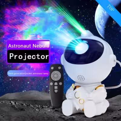 LED žvaigždžių projektorius su astronautu