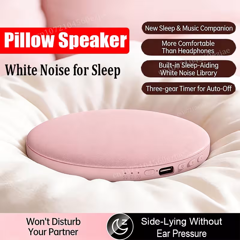 Altavoz Bluetooth con dispositivo acústico suave colocado debajo del cojín para dormir