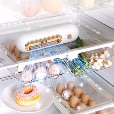 Purificatore d'aria e deodorante per frigorifero con ricarica USB per la freschezza degli alimenti