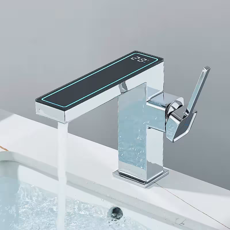 digital bathroom faucet screen