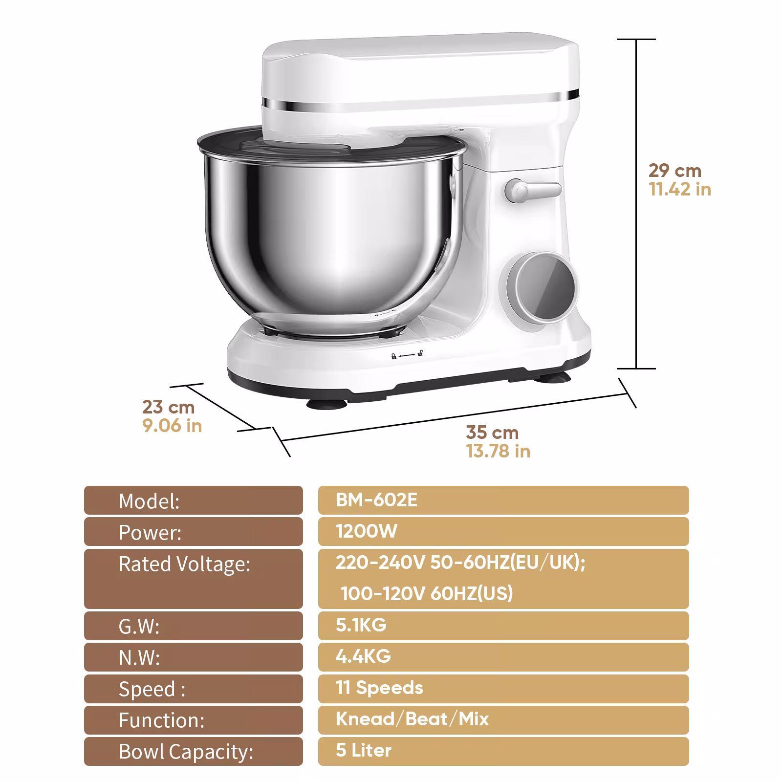 kitchen mixer 1200W