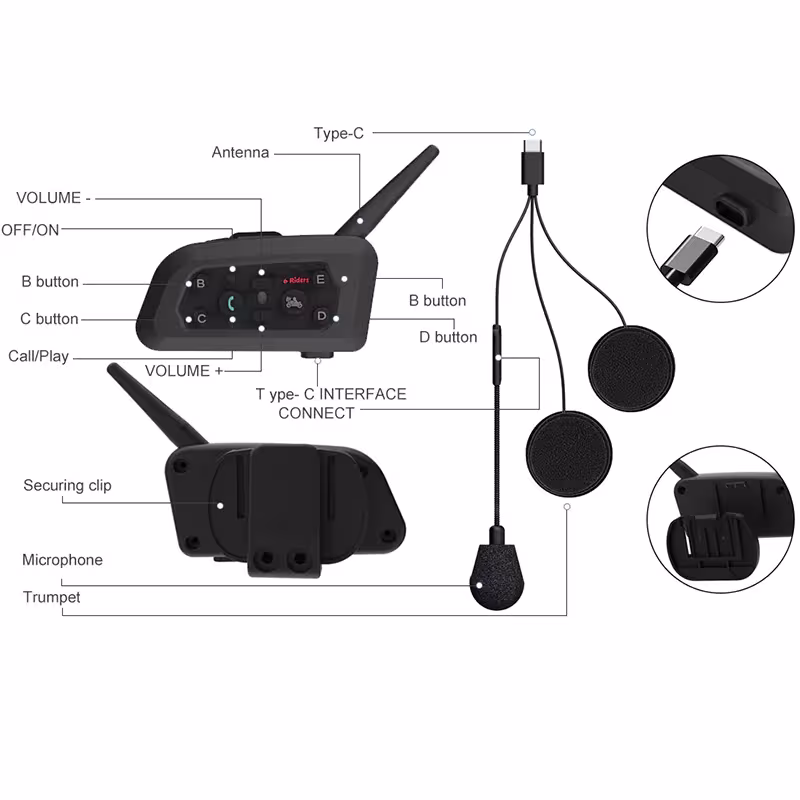 interfono per casco da moto