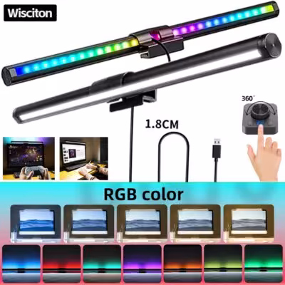 RGB LED computer light with color adjustment