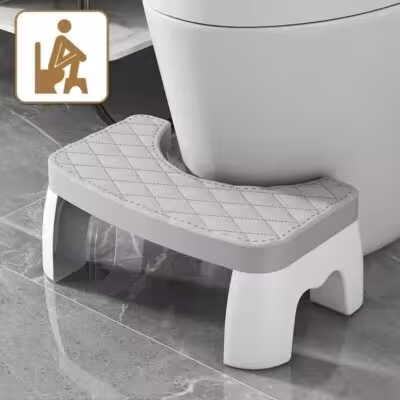 1 pezzo Sgabello da bagno per WC, poggiapiedi per posizione accovacciata per donne incinte, bambini e adulti