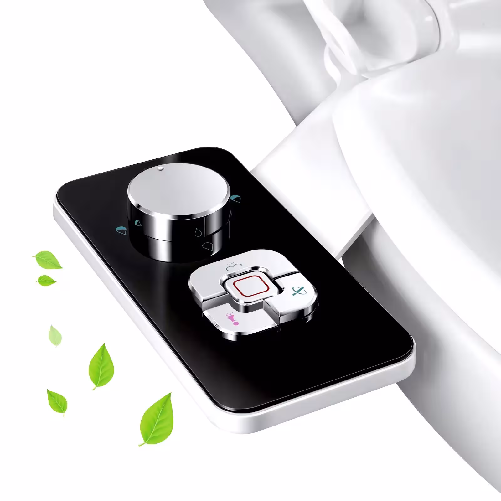 Attacco sedile WC per l'imbottitura con doppio irrigatore ultra sottile con acqua fredda