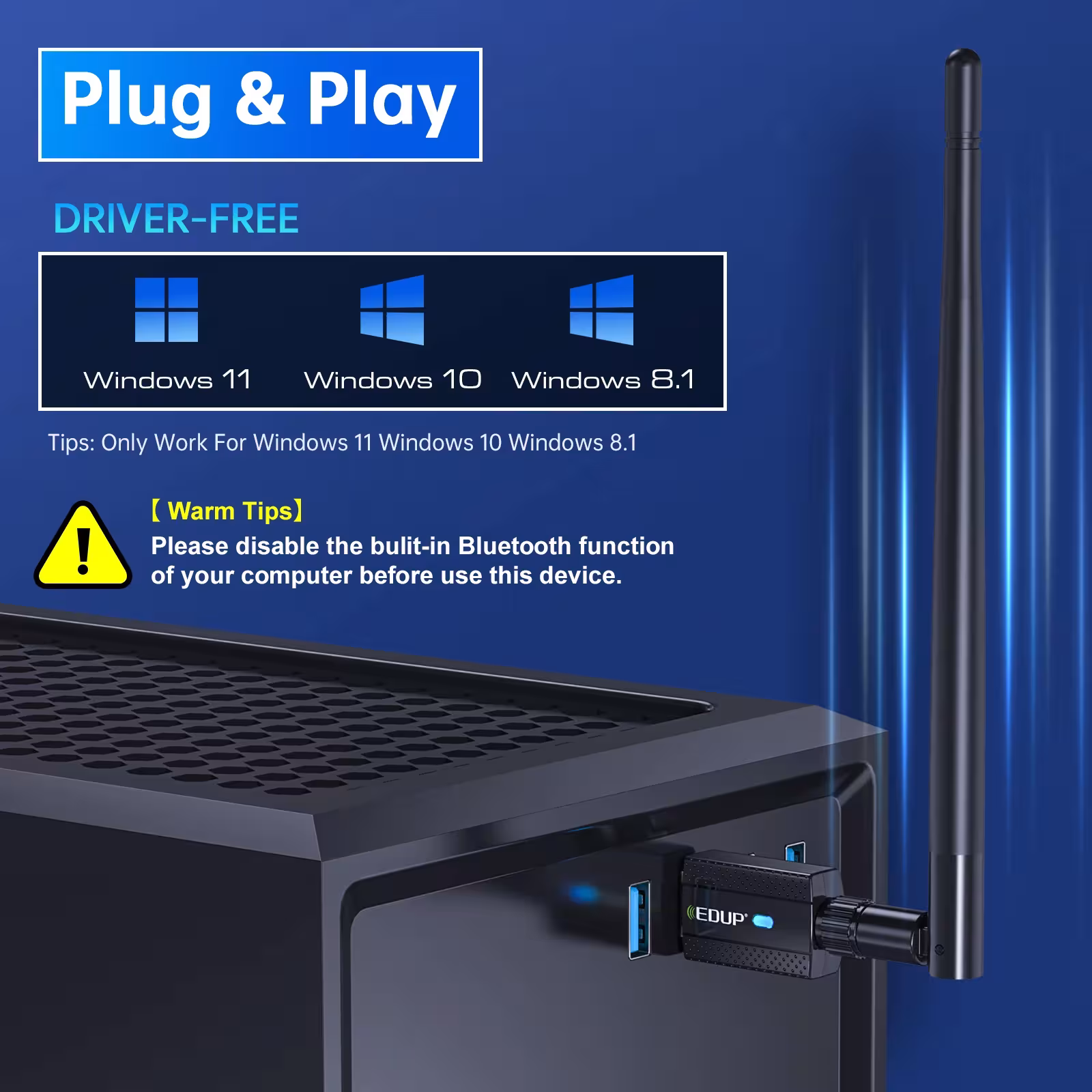Adattatore USB Bluetooth 5.3