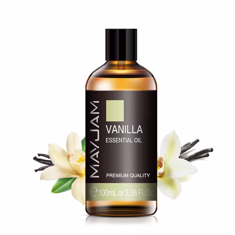 Set di oli essenziali puri da 100ml Vaniglia Eucalipto Lavanda Gelsomino Menta