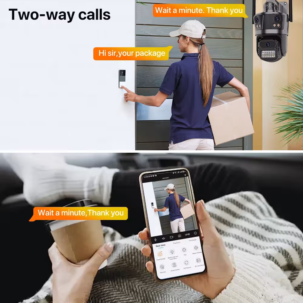 Telecamera IP WiFi con rilevamento del movimento