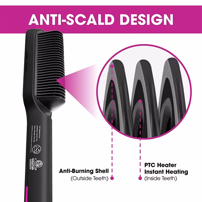 lissage électrique des cheveux