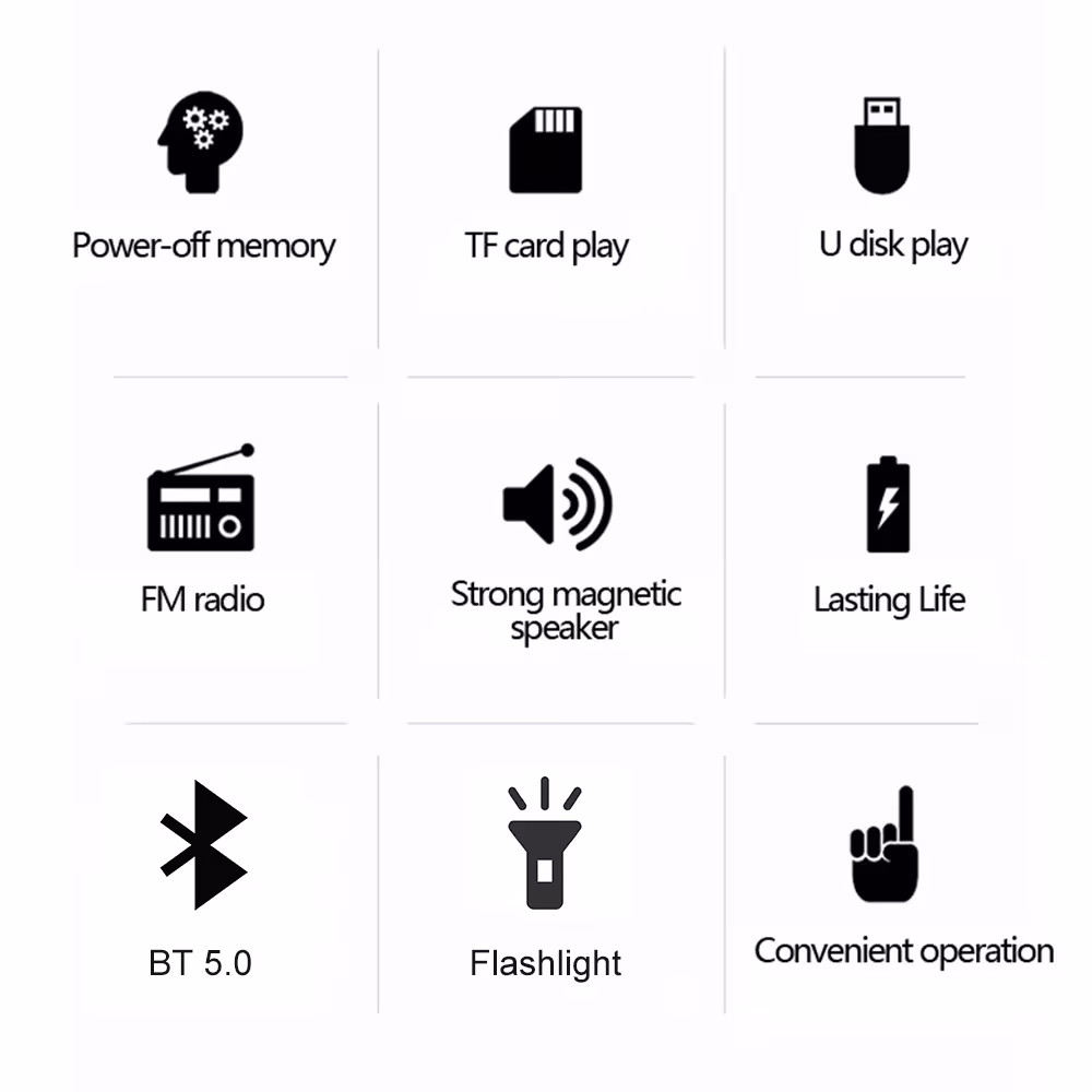 portable FM radio Bluetooth