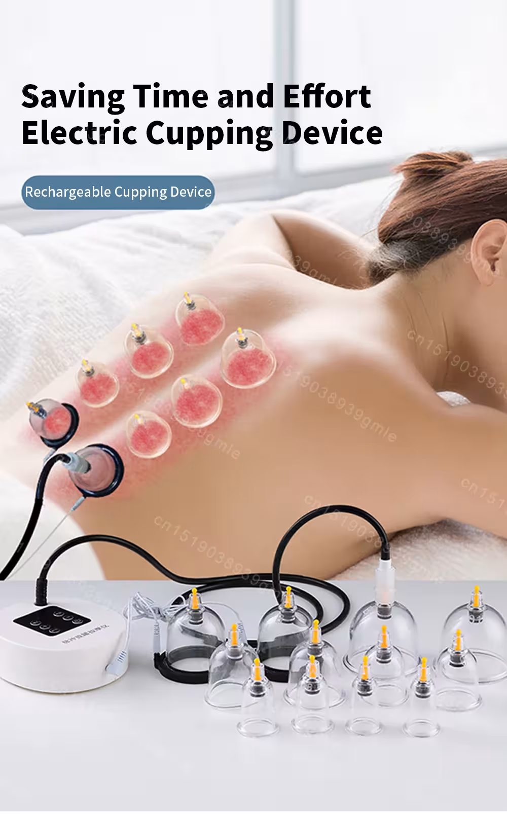 vakuuminio cupping terapijos rinkinys