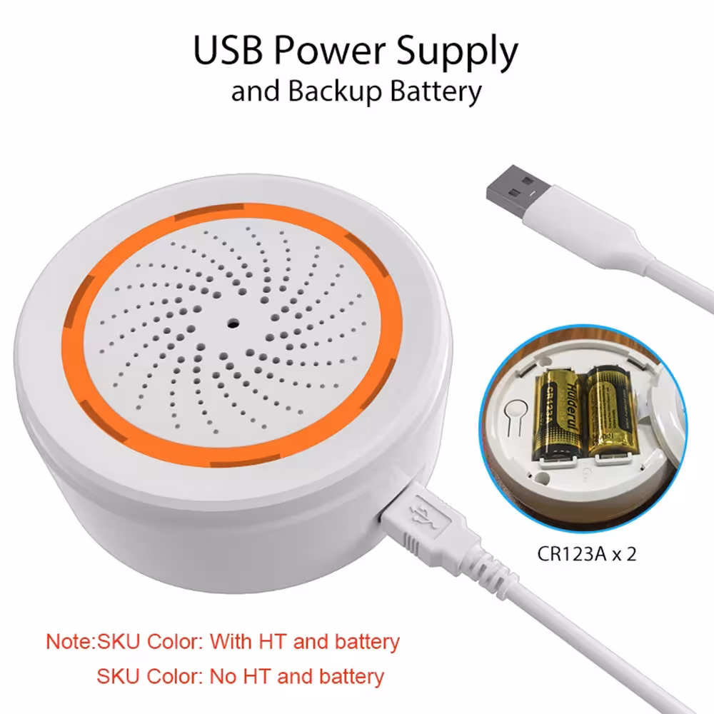 Alarme sirène intelligente ZigBee