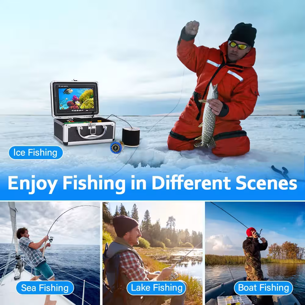 caméra de pêche avec LED