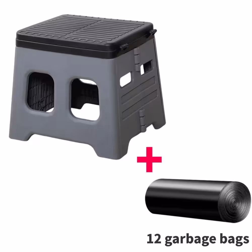 Siège de toilette de camping portable, structure pliante légère pour le camping