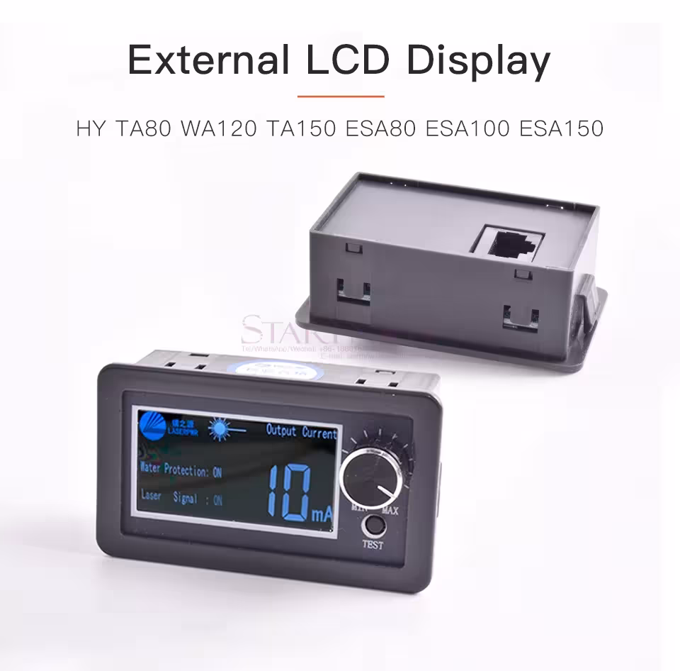 CO2 lazerio LCD ekranas