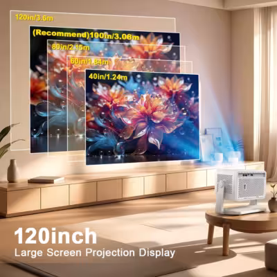 PROGAGA PG370 MAX 1080P Full HD projektor su Android 13 ir WiFi 6