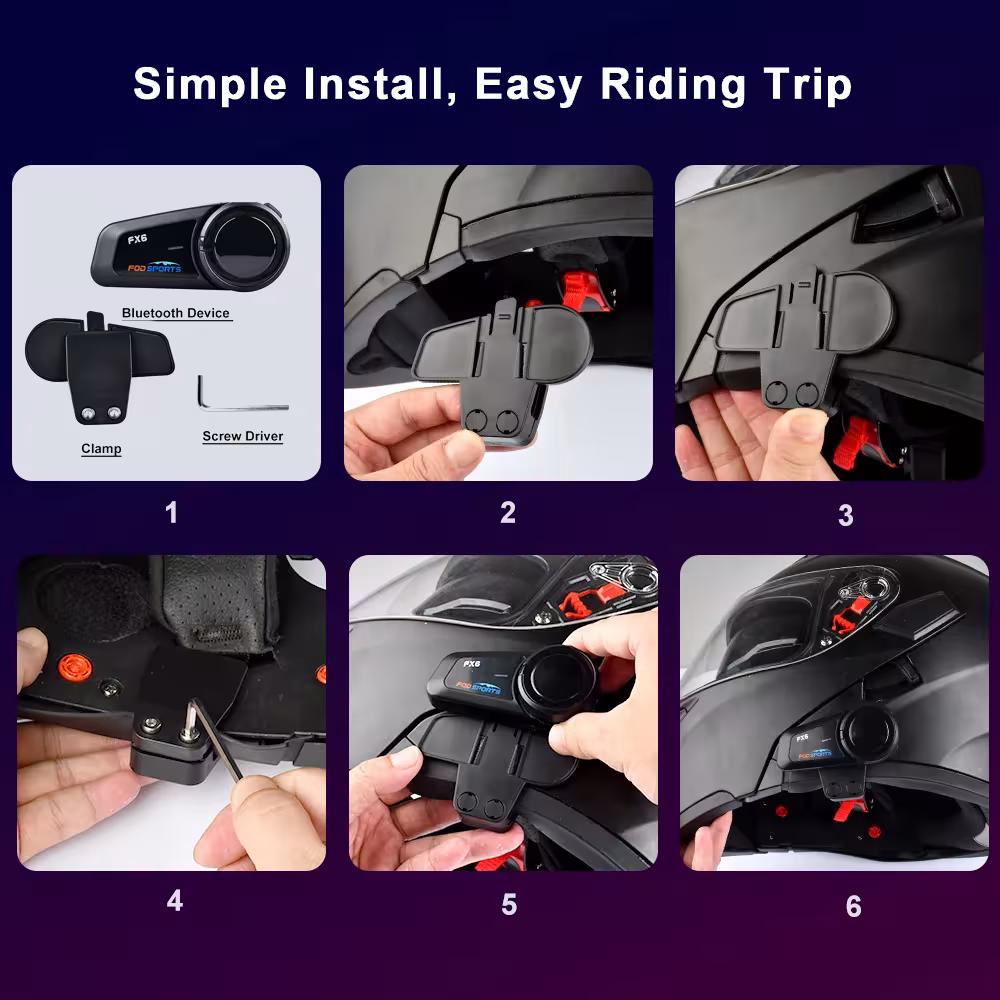 motorcycle intercom Bluetooth