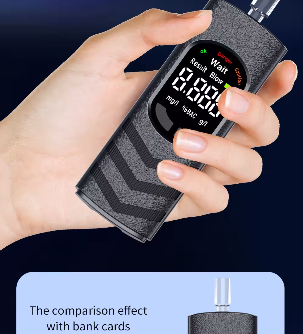 alkoholio testuoklis LCD