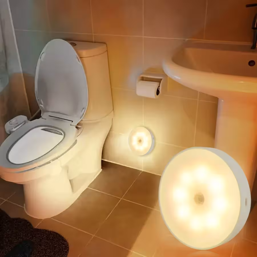Smart LED night light with motion sensor USB charging
