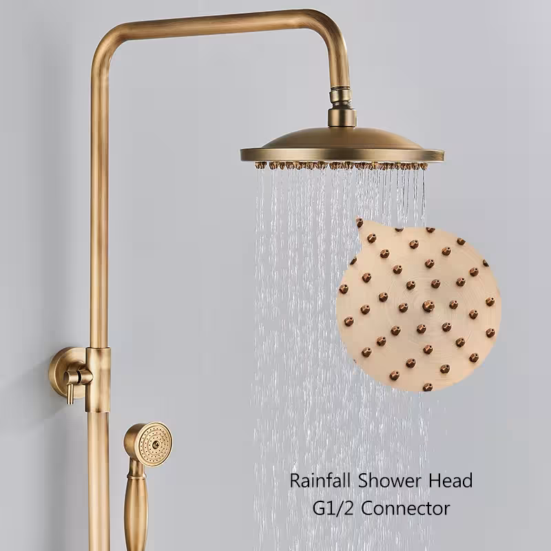antique shower set