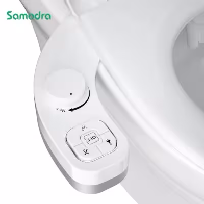 SAMODRA Bidetinis Tualeto Sėdynės Priedas be Elektros Dvigubas Purkštukas