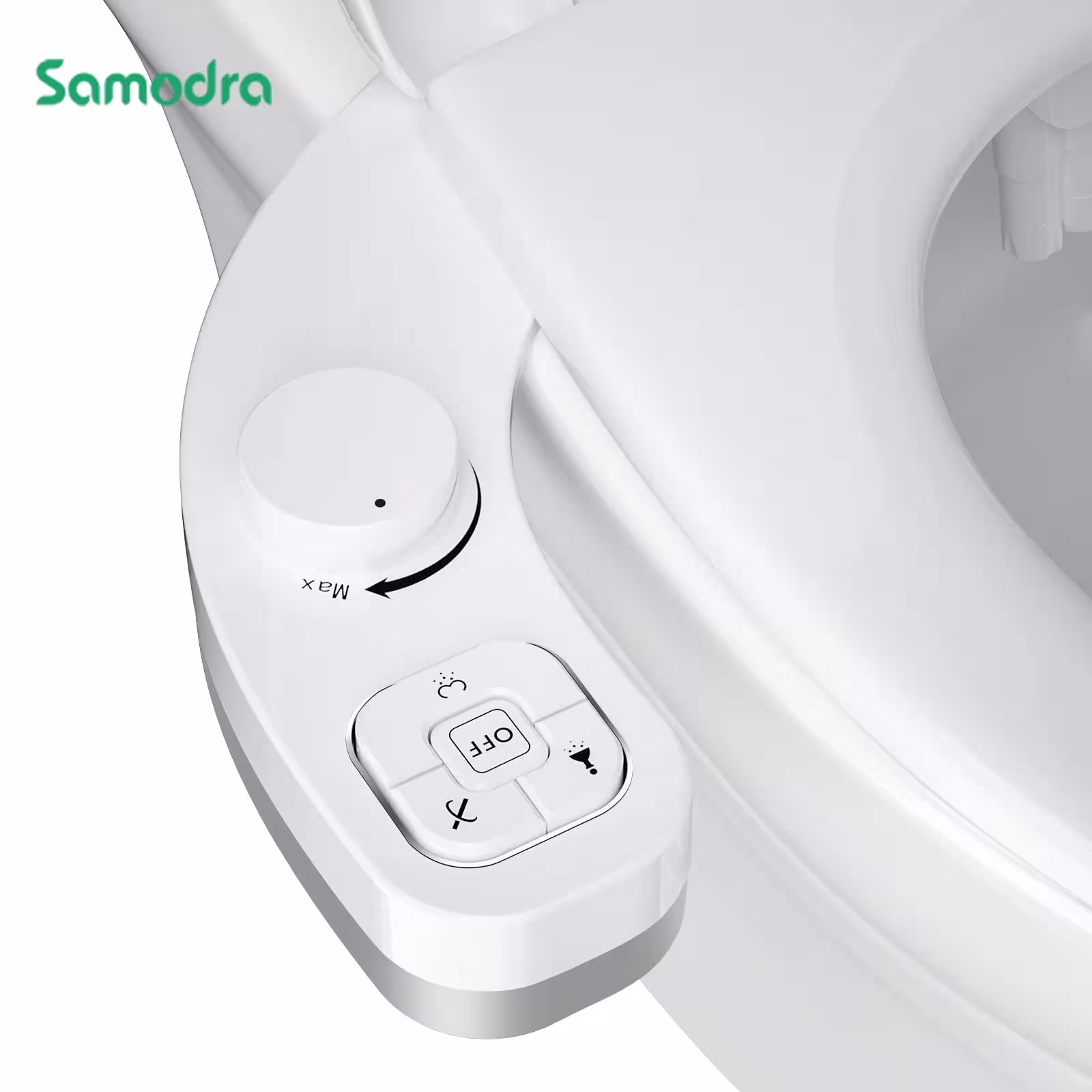 Accessoire de siège de toilette bidet SAMODRA sans électricité double buse