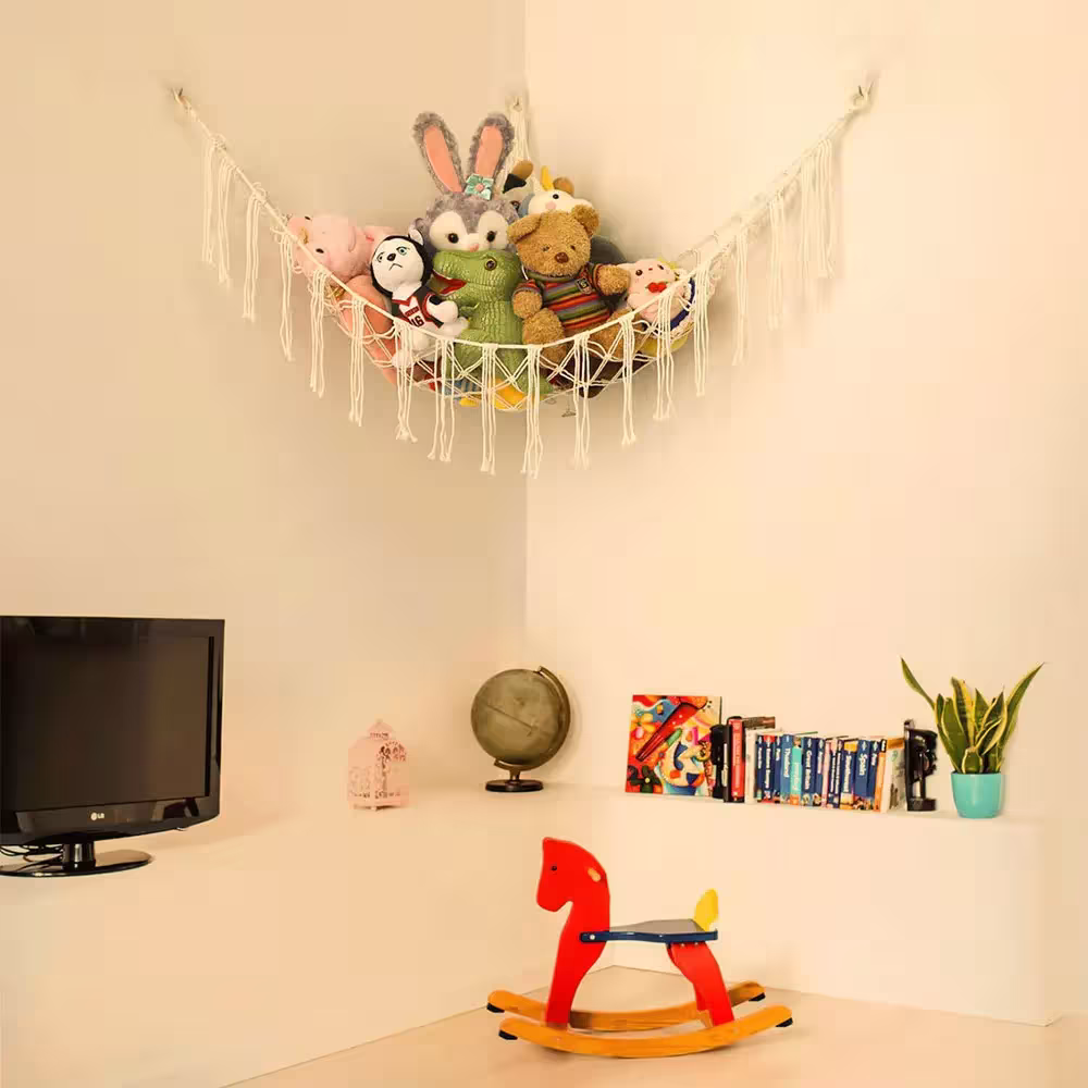 rangement suspendu pour jouets
