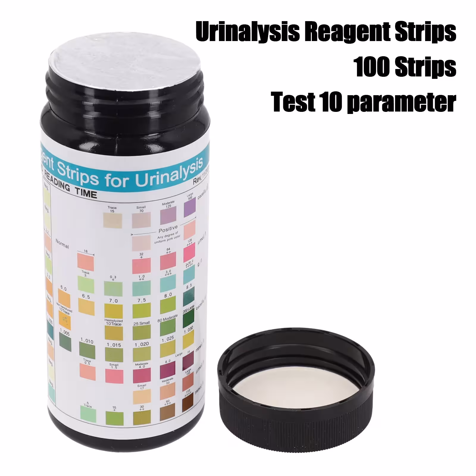 100 bandelettes de test urinaire URS-10T analyse d'urine 10 paramètres
