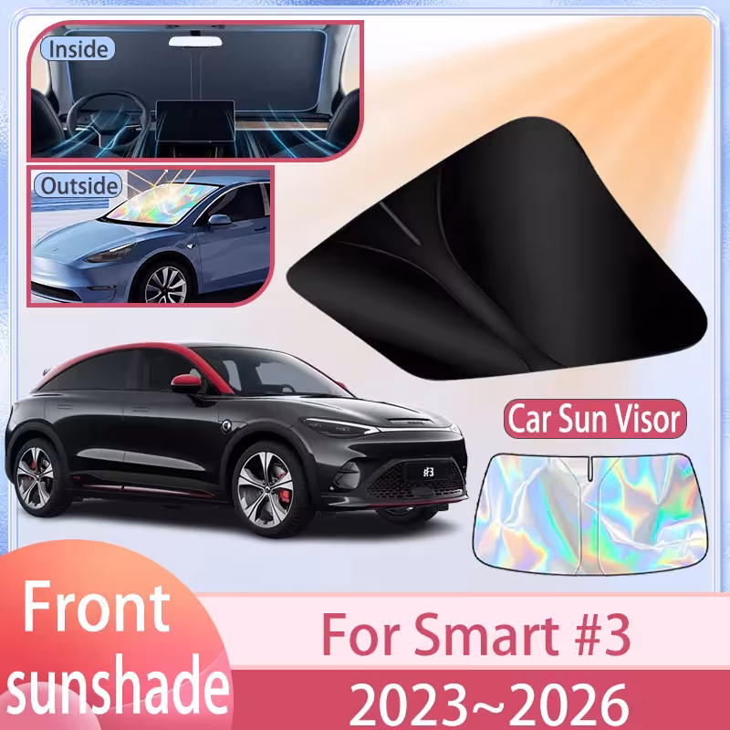Osłona przeciwsłoneczna do samochodu Smart #3 2023-2026 na przednią szybę ochrona UV