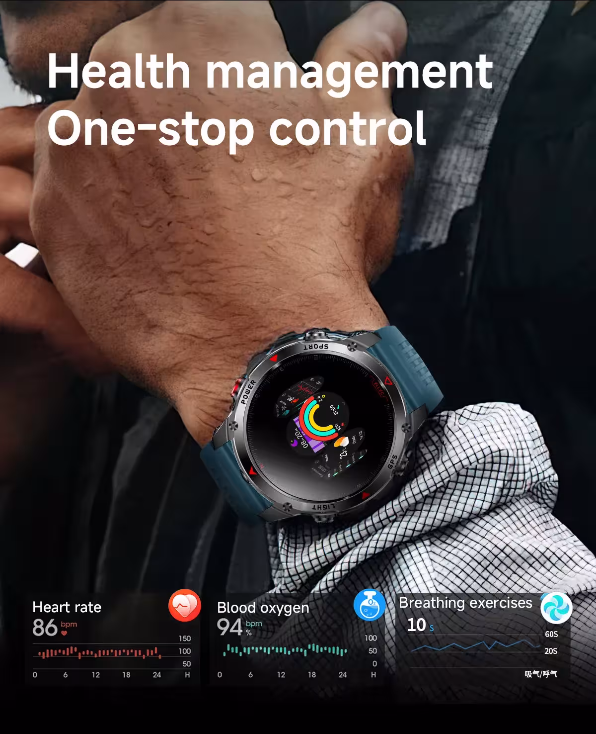 Horloge GPS intelligente pour le sport
