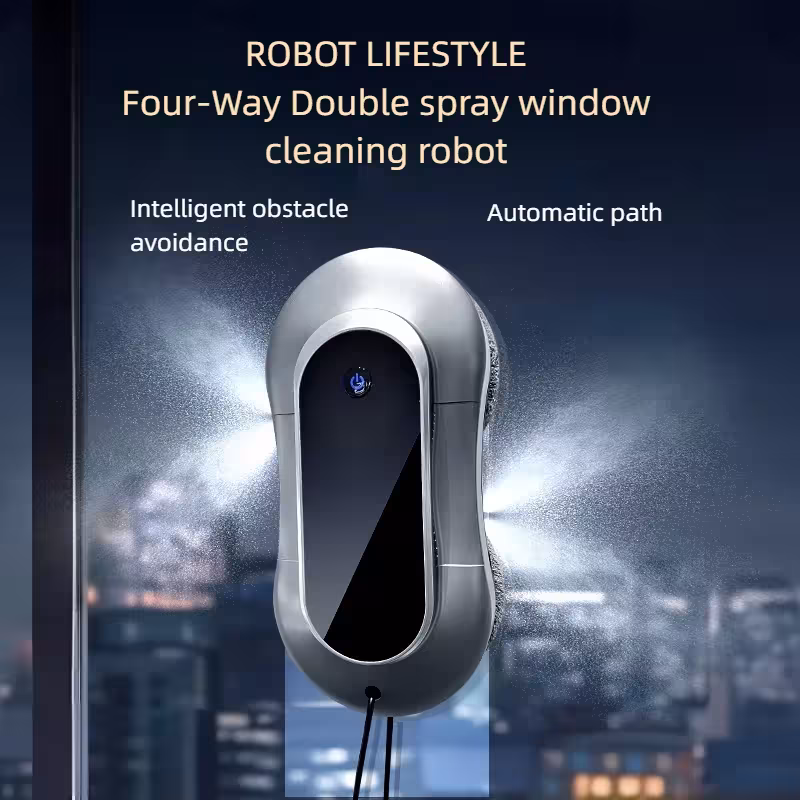 Automatic window cleaning robot smart 2800Pa suction with remote control
