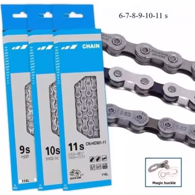 Catena per bicicletta per 6 7 8 9 10 11 velocità 116 maglie MTB