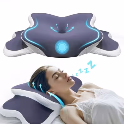 Soporte ortopédico para el cuello de espuma viscoelástica para aliviar el dolor de espalda y lateral