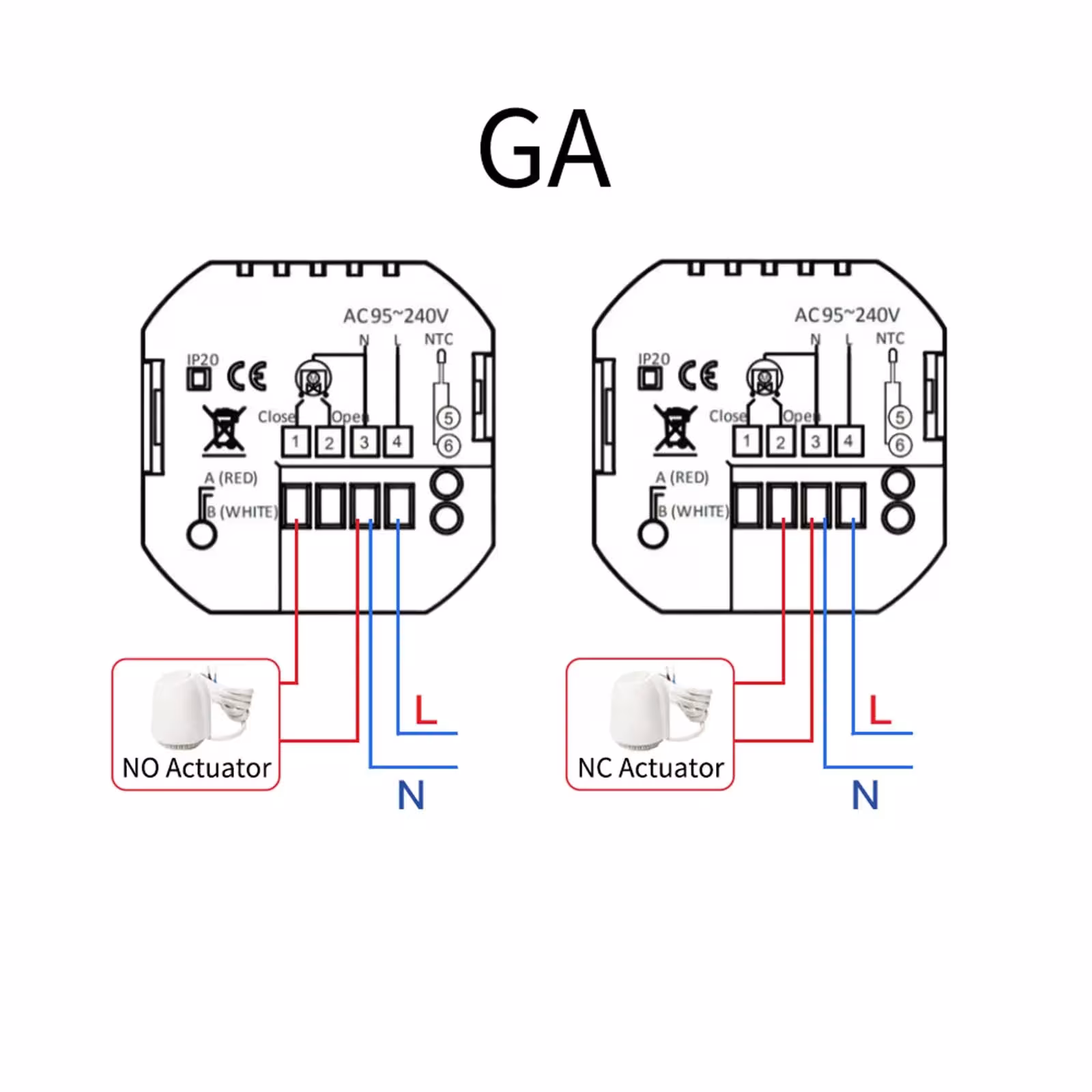 WiFi thermostat for heating