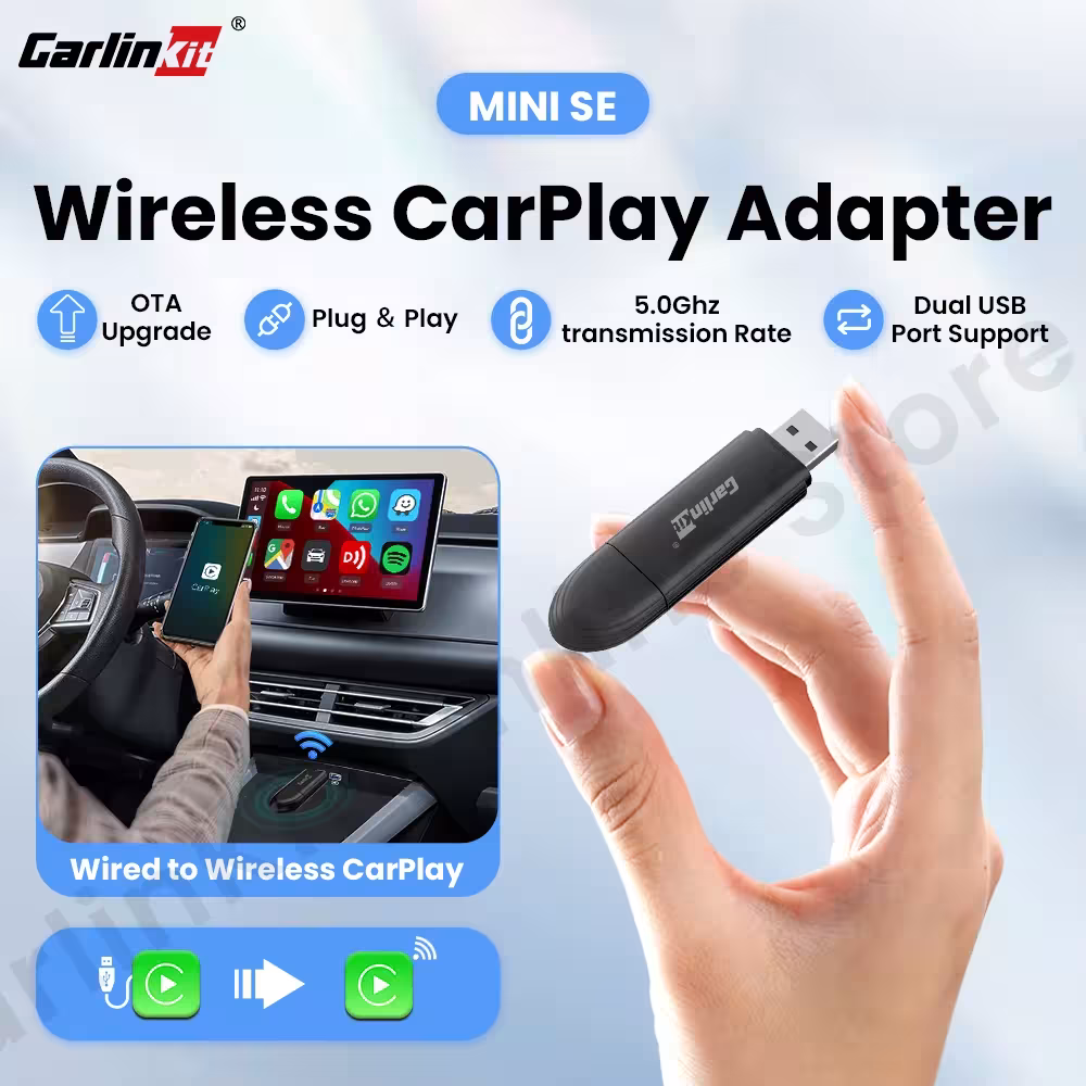 Carlinkit Mini SE laidinis į bevielį automobilinio žaidimo adapteris