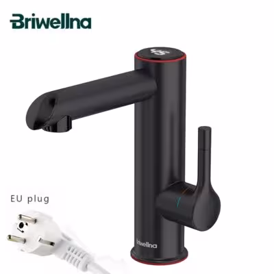 Sistema di rubinetto miscelatore elettrico riscaldato Briwellna 220V per bagno