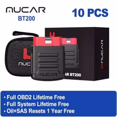 Scanner de diagnostic automobile Bluetooth MUCAR BT200 PRO OBD2