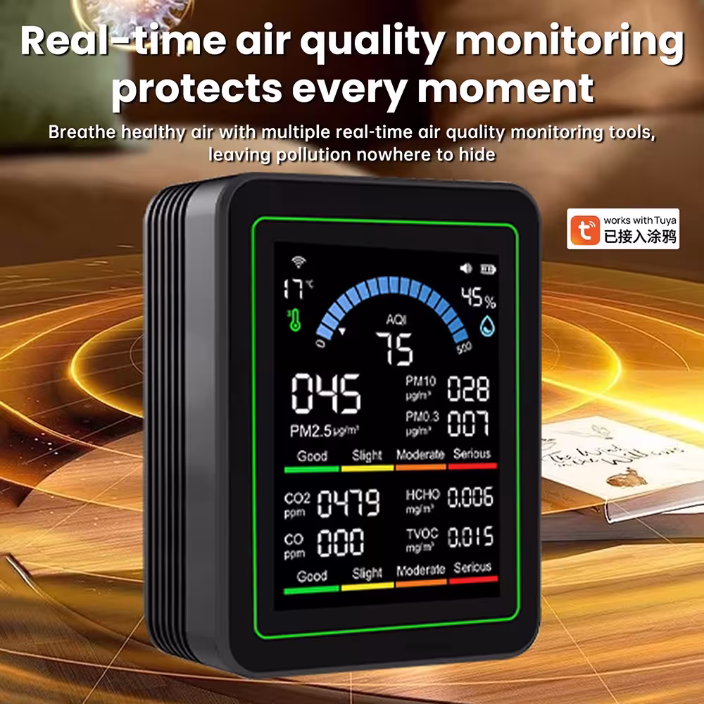 medidor de calidad del aire WiFi