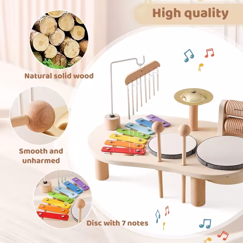 Juguetes musicales de madera para niños