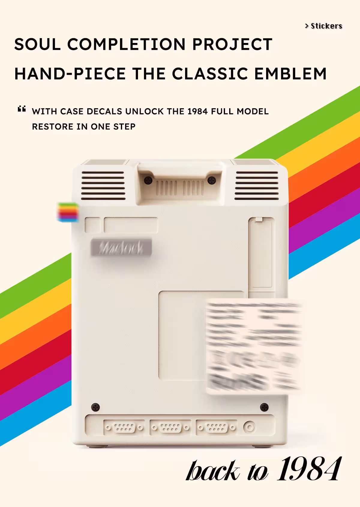 Réveil de bureau rétro Macintosh